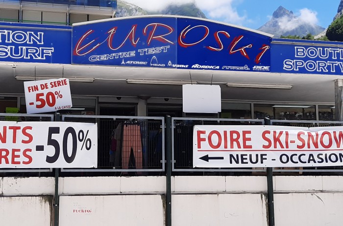 Le magasin Euroski est ouvert